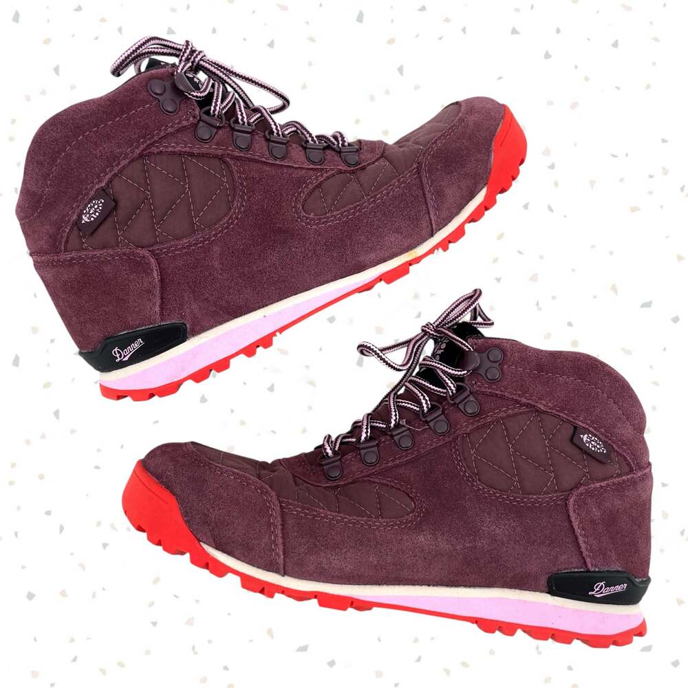 Danner x FP Movement Purple Jag Quilted Hiking Boot Fig Jam Candy Apple Size 7.5